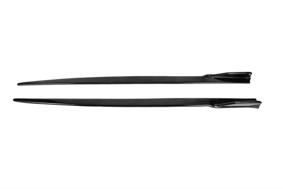 BMW 3. sērija F30/F31 2012–2019 Sānu sliekšņu uzlikas DPT V-2 (M-Sport sliekšņiem, melns spīdīgs) Foto 1