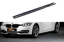 BMW 3. sērija F30/F31 2012–2019 DPT sliekšņu uzlikas (zem Base sliekšņiem, spīdīgi melnas) foto 1