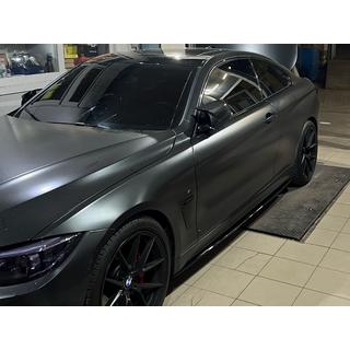 DPT sānu sliekšņi (spīdīgi melni) BMW 4 sērija F32/F33/F36 2012–2020 foto 4