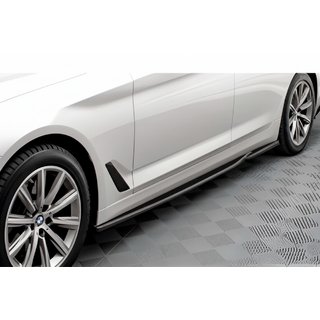 DPT V-2 sliekšņu uzlikas (M-Sport/M5 sliekšņiem, melns spīdīgs) BMW 5. sērija G30/G31 2017–2023 foto 1