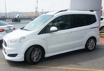Ford Courier 2014–2023 DPT sānu sliekšņi (spīdīgi melni) foto 1