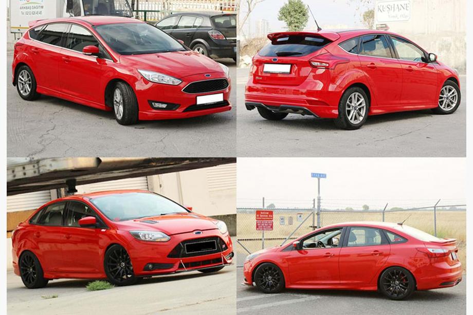 Ford Focus III 2011–2017 DPT sānu sliekšņi (SD, 2015-2017, spīdīgi melns) Image