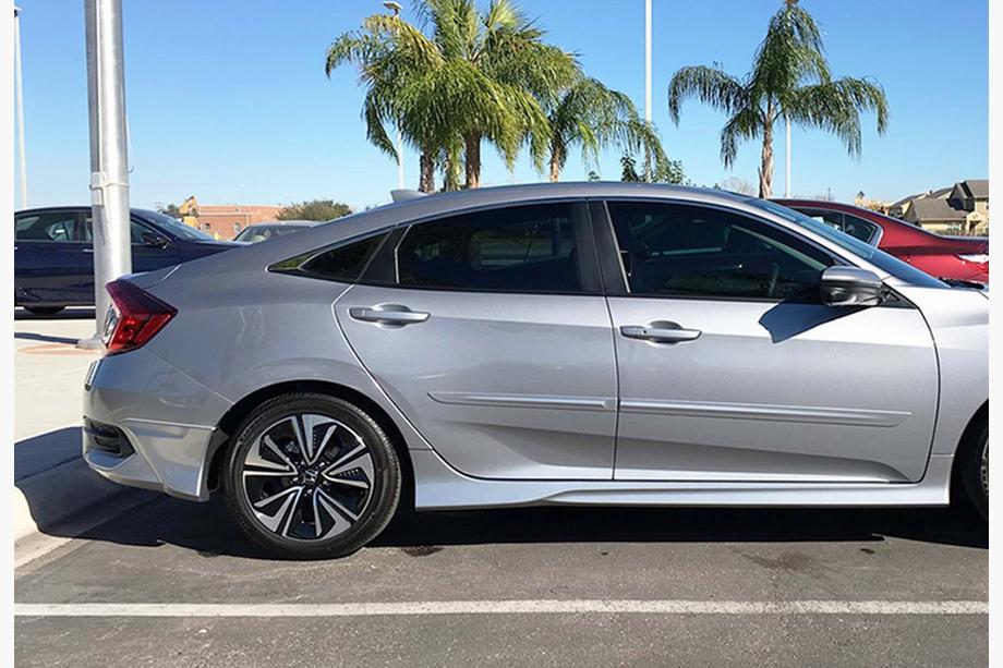 Honda Civic Sedans X 2016–2021 Sānu sliekšņi DPT V-1 (krāsošanai) Image