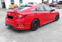 Honda Civic Sedans X 2016–2021 Sānu sliekšņi DPT V-3 (krāsošanai) foto 2