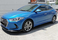 Hyundai Elantra (AD) 2015–2020 DPT sānu sliekšņi (spīdīgi melni) foto 4