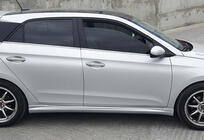Hyundai I-20 2014–2020 DPT sānu sliekšņi (2014-2018, melns spīdīgs) foto 1