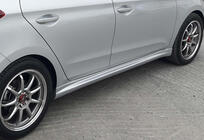 Hyundai I-20 2014–2020 DPT sānu sliekšņi (2014-2018, melns spīdīgs) foto 4