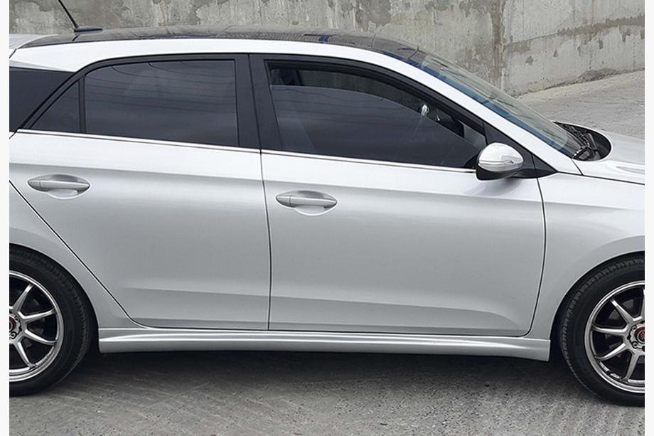 Hyundai I-20 2014–2020 DPT sānu sliekšņi (2014-2018, melns spīdīgs) Image