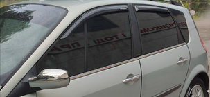 Renault Scenic/Grand 2003–2009 Logu apmales (4 gab., nerūsējošais tērauds) foto 4