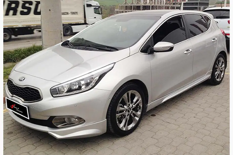 Kia Ceed 2012–2018 Sānu sliekšņi DPT (2012-2015, melns augstspīdums) Foto 3