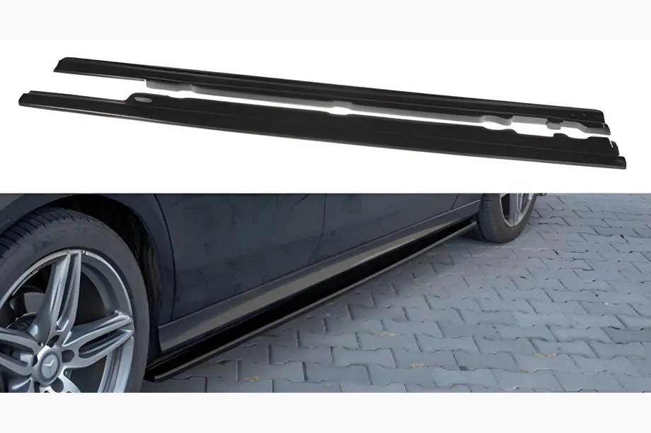 Mercedes E-klase W213 2016–2023 DPT sānu sliekšņi (spīdīgi melni) Image