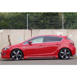 Sānu sliekšņu uzlikas DPT V-2 (spīdīgi melnas) Opel Astra J 2009–2015 foto 3