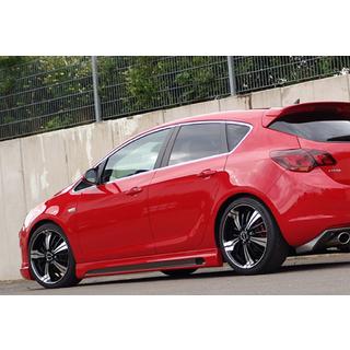 Sānu sliekšņu uzlikas DPT V-2 (spīdīgi melnas) Opel Astra J 2009–2015 foto 2