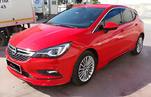 Opel Astra K 2016–2021 Sānu svārki DPT V-1 (melns spīdīgs) foto 1