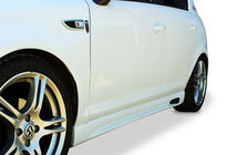 Opel Corsa D 2007–2014 Sānu sliekšņu uzlikas DPT V-2 (spīdīgi melnas) foto 1