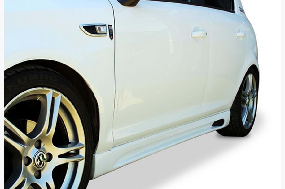 Opel Corsa D 2007–2014 Sānu sliekšņu uzlikas DPT V-2 (spīdīgi melnas) Image