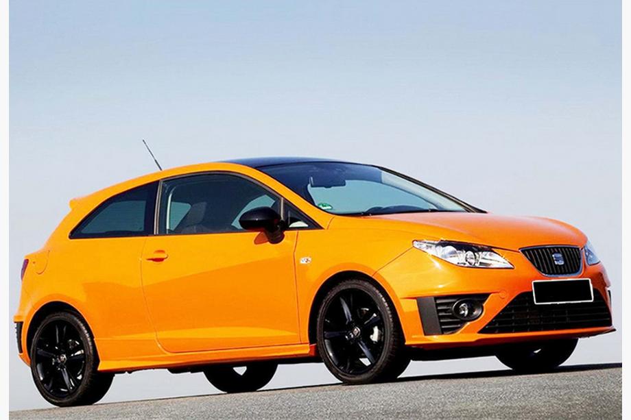 Seat Ibiza 2010–2017 Sānu sliekšņi DPT V-1 (Coupe, melns spīdīgs) Foto 3