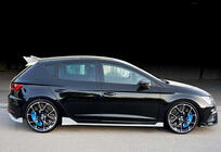Seat Leon 2013–2020 Sānu sliekšņi DPT V-3 (2017-2020, spīdīgi melni) foto 4