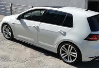 Volkswagen Golf 7/E-Golf 2012–2020 Sānu sliekšņu uzlikas DPT V-2 (spīdīgi melnas) foto 4