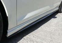Volkswagen Golf 7/E-Golf 2012–2020 Sānu sliekšņu uzlikas DPT V-2 (spīdīgi melnas) foto 2