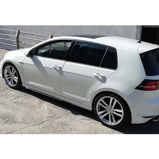 Sānu sliekšņu uzlikas DPT V-2 (spīdīgi melnas) Volkswagen Golf 7/E-Golf 2012–2020 foto 4