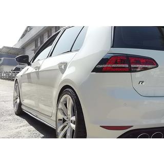 Sānu sliekšņu uzlikas DPT V-2 (spīdīgi melnas) Volkswagen Golf 7/E-Golf 2012–2020 foto 3