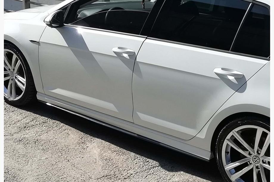Volkswagen Golf 7/E-Golf 2012–2020 Sānu sliekšņu uzlikas DPT V-2 (spīdīgi melnas) Image