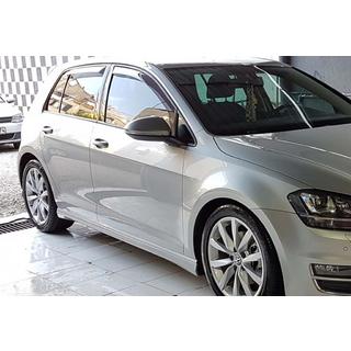 Sānu sliekšņi DPT V-9 (melns spīdīgs) Volkswagen Golf 7/E-Golf 2012–2020 foto 1