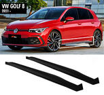 Volkswagen Golf 8 2019– Sānu sliekšņu uzlikas DPT V-2 (spīdīgi melnas) foto 1