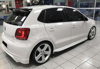 Volkswagen Polo 2010–2017 Sānu svārki DPT V-1 (melns spīdīgs) foto 2
