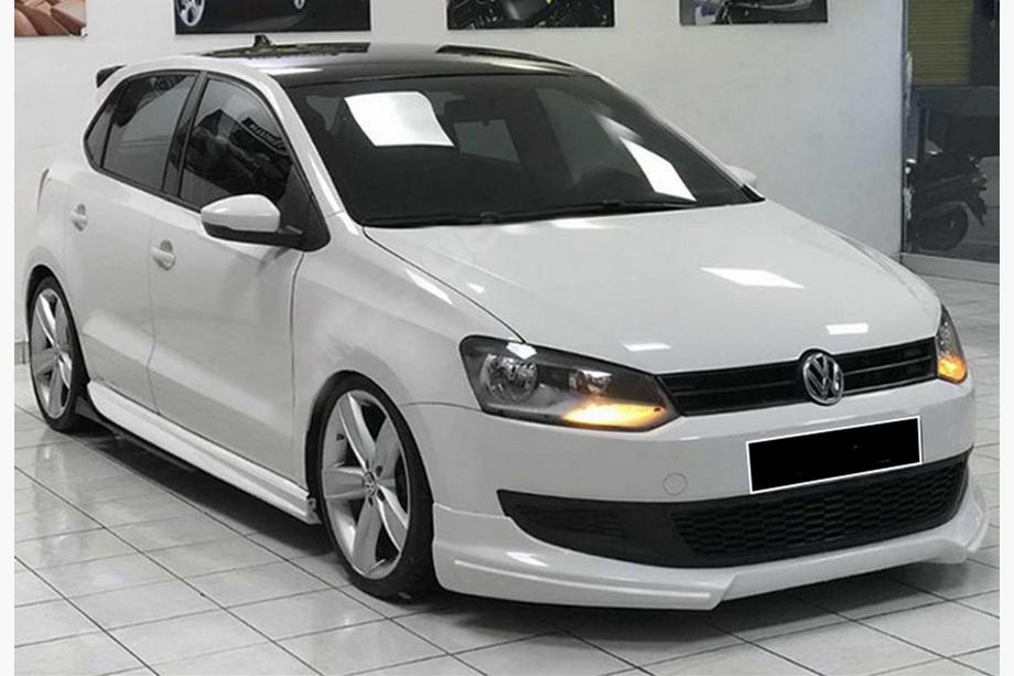 Volkswagen Polo 2010–2017 Sānu svārki DPT V-1 (melns spīdīgs) Image