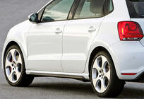 Volkswagen Polo 2010–2017 Sānu sliekšņu uzlikas DPT V-2 (spīdīgi melnas) foto 3