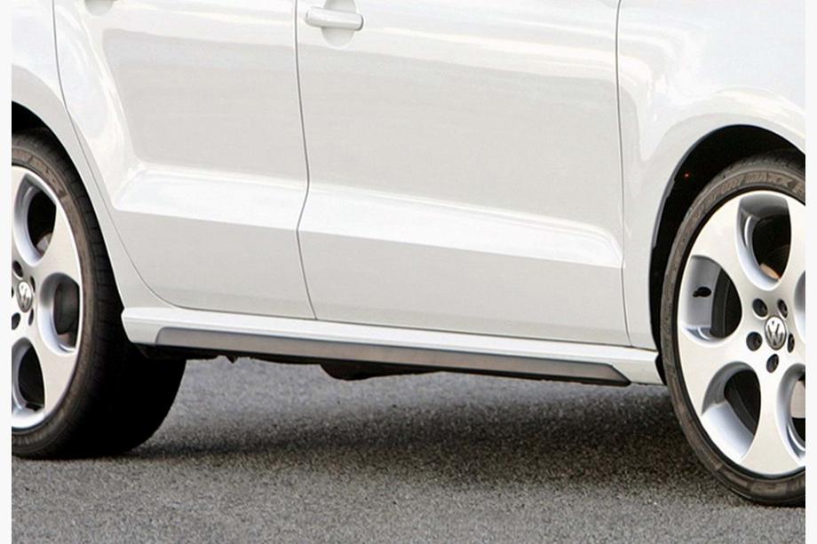 Volkswagen Polo 2010–2017 Sānu sliekšņu uzlikas DPT V-2 (spīdīgi melnas) Image