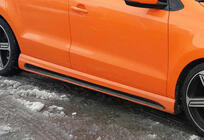 Volkswagen Polo 2010–2017 Sānu sliekšņi DPT V-4 (krāsošanai) foto 1