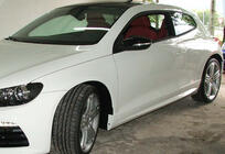 Volkswagen Scirocco 2008–2017 Sānu svārki DPT V-1 (melns spīdīgs) foto 4