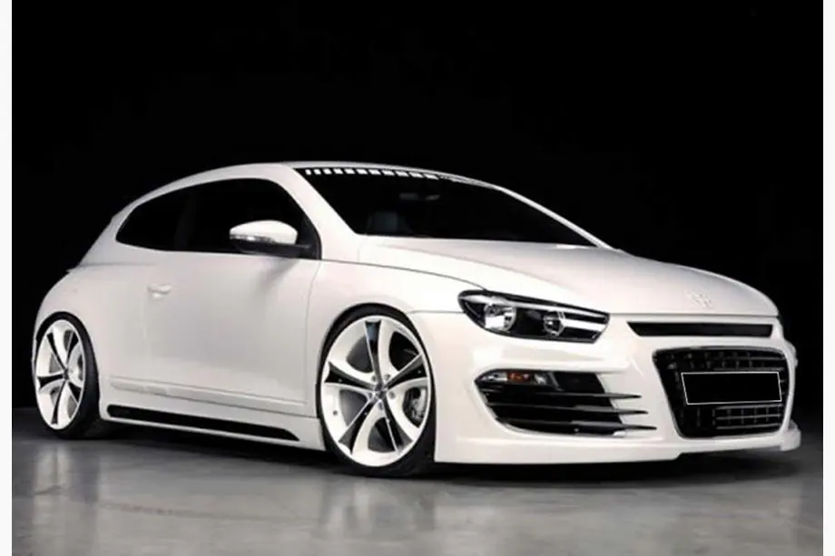Volkswagen Scirocco 2008–2017 Sānu sliekšņu uzlikas DPT V-2 (spīdīgi melnas) Image