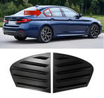 BMW 5. sērija G30/G31 2017–2023 Aizmugurējo logu uzlikas DPT (melns spīdīgs, 2 gab.) foto 1