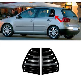 Aizmugurējo logu uzlikas DPT (melns spīdīgs, 2 gab.) Volkswagen Golf 5 2003–2009