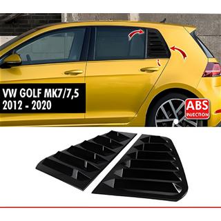 Aizmugurējo logu uzlikas DPT V-2 (melns spīdīgs, 2 gab.) Volkswagen Golf 7/E-Golf 2012–2020