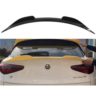 Spoileris DPT V-1 (spīdīgi melns) Alfa Romeo Stelvio 2016–