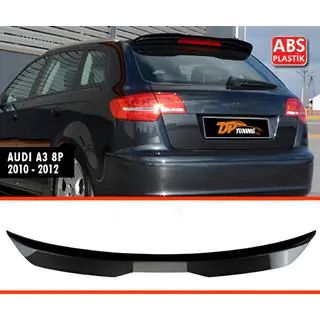 DPT V-1 spoilers (2010-2012, HB, melns spīdīgs) Audi A3 2003–2012 foto 1