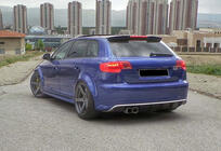 Audi A3 2003–2012 Spoileris DPT V-2 (2003-2008, spīdīgi melns) foto 7