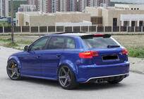 Audi A3 2003–2012 Spoileris DPT V-2 (2003-2008, spīdīgi melns) foto 2