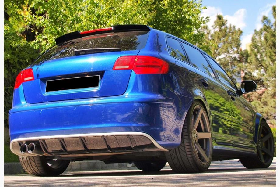 Audi A3 2003–2012 Spoileris DPT V-2 (2003-2008, spīdīgi melns) Image