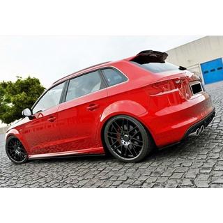 DPT V-1 spoileris (HB, melns spīdīgs) Audi A3 2012–2020 foto 3