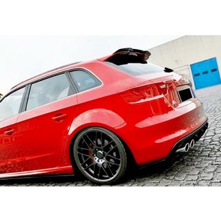 DPT V-1 spoileris (HB, melns spīdīgs) Audi A3 2012–2020 foto 1