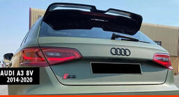 Audi A3 2012–2020 Spoileris DPT V-3 (hečbeks, 5 durvis, melns spīdīgs) foto 1