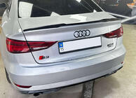 Audi A3 2012–2020 Spoileris DPT V-5 (spīdīgi melns) foto 1