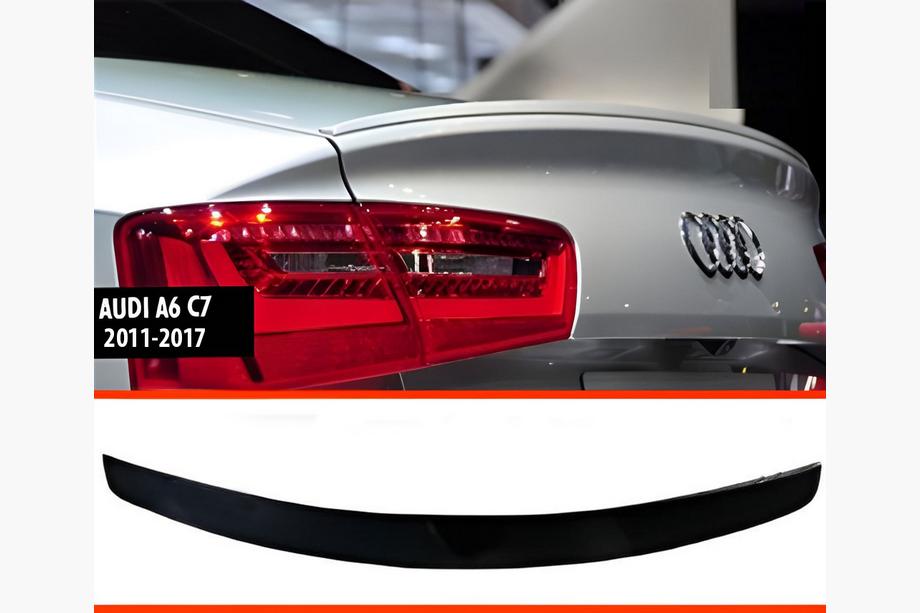Audi A6 C7 2011–2017 DPT V1 spoileris (Sedans, melns spīdīgs) Image