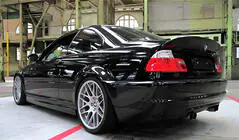 BMW 3. sērija E46 1998–2006 CSL stila spoileris (priekš Coupe, spīdīgi melns) foto 1